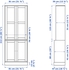 HAVSTA Storage combination w glass-doors - white 81x47x212 cm