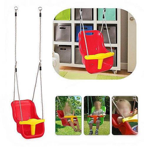 3-in-1 Infant to Toddler Swing Set Secure Detachable Outdoor Play Patio Garden 