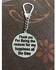 Accessories House " Thank You " Keychain - Silver