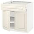 METOD / MAXIMERA Base cabinet with drawer/2 doors, white/Bodbyn off-white, 80x60 cm - IKEA