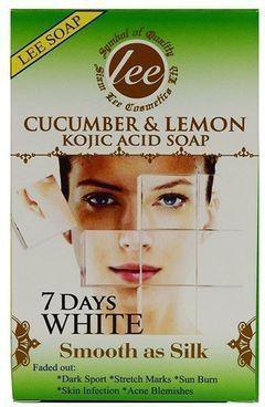 Lee Cucumber & Lemon Kojic Acid Soap, 7days White -160g.