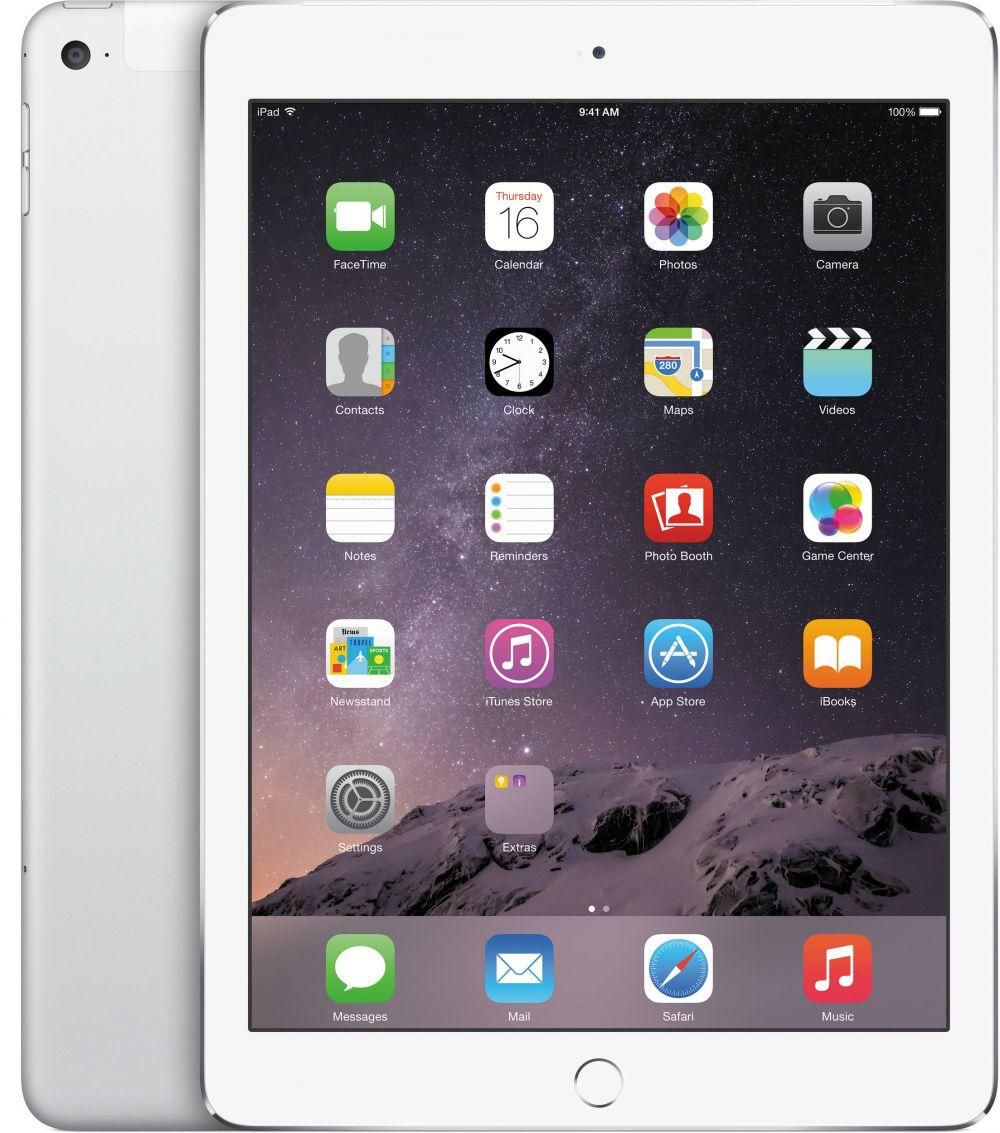 Apple iPad Air 2 with Facetime Tablet - 9.7 Inch, 128GB, 4G LTE, Silver