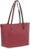Mondani MN69052 Loren Pebble Shopper Bag for Women, Garnet/Mahogany