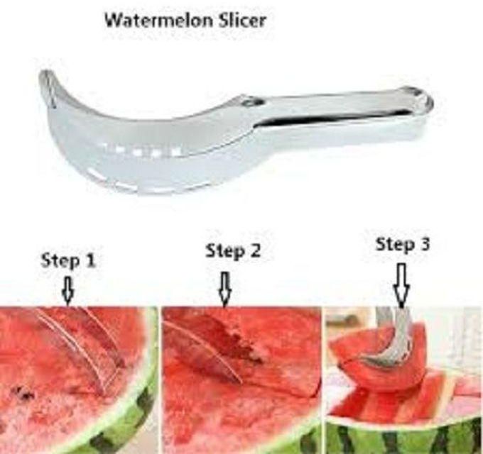 Watermelon Slicer & Server - Silver