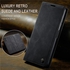 Caseme Wallet Retro Black Suede Leather Flip Case For Samsung Galaxy A14