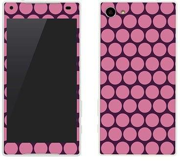 Vinyl Skin Decal For Sony Xperia Z5 Compact Purple Honeycombs