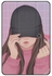 غطاء حماية واقٍ لهاتف سامسونج جالاكسي تاب A بصورة فتاة ترتدي قبعة تعبر عن الحب