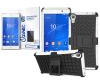 Ozone Tough Shockproof Hybrid Case Cover with Screen Protector for Sony Xperia Z4 White