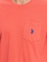 U.S. Polo Assn. Orange Round Neck T-Shirt For MEN