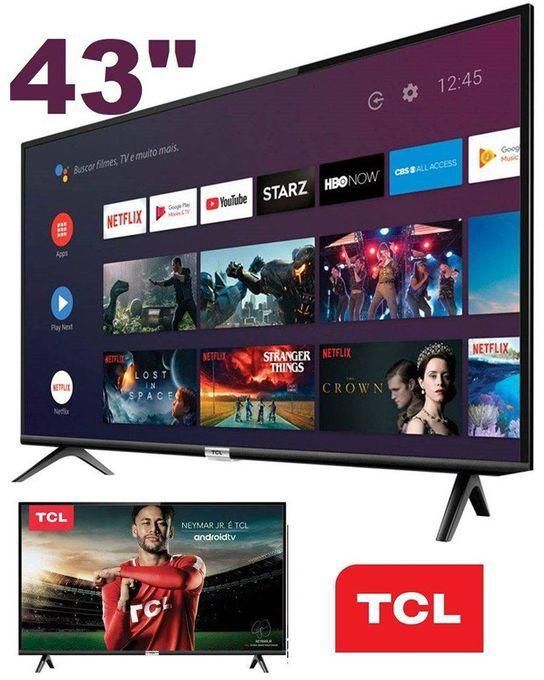 TCL 43'' FULL HD ANDROIDTV, BLUETOOTH, VOICE SEARCH, HDR S65A-BLACK