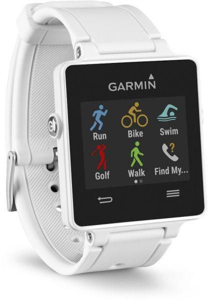 Garmin Vivoactive GPS Touchscreen Smartwatch with HRM Heart Rate Monitor Activity Tracking - White