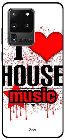 Skin Case Cover -for Samsung Galaxy Ultra S20 I Love House Music I Love House Music