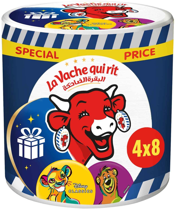 La vache qui rit original cheese triangles, disney limited edition, 8 portions x 4 packs, 480g