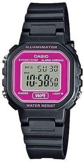 Casio LA-20WH-4A Black & Pink Women's Multifunction Digital Watch