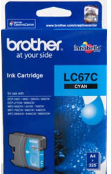 Brother LC67 Cyan Ink Cartridge
