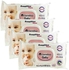 Carrefour Sensitive Baby Wipes White 56 Wipes Pack of 4