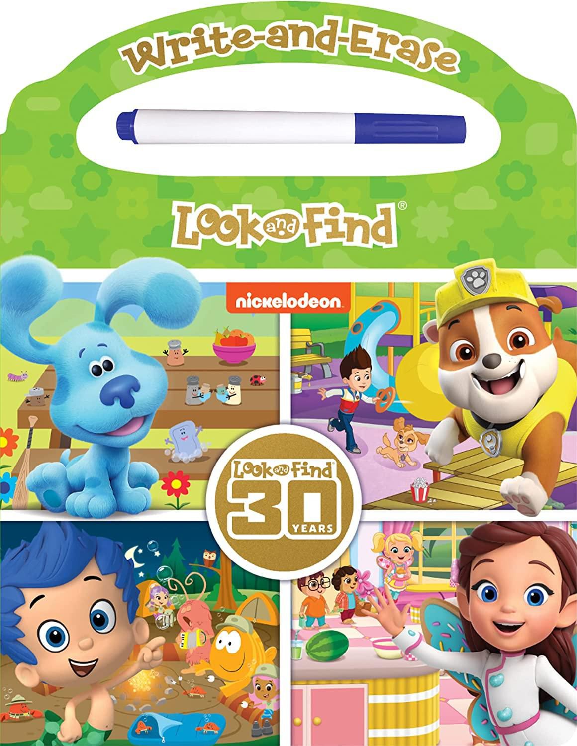 Nickelodeon PAW Patrol, Blues Clues, and More! – Write and Erase Hands-On Wipe Clean Activity Book Great for Early Learning – PI Kids