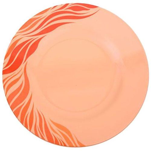 RoyalFord Aqua Thai Dinner Plate 10inch Orange/Red