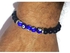 Black Beads Bracelet And Blue Onyx Eyes