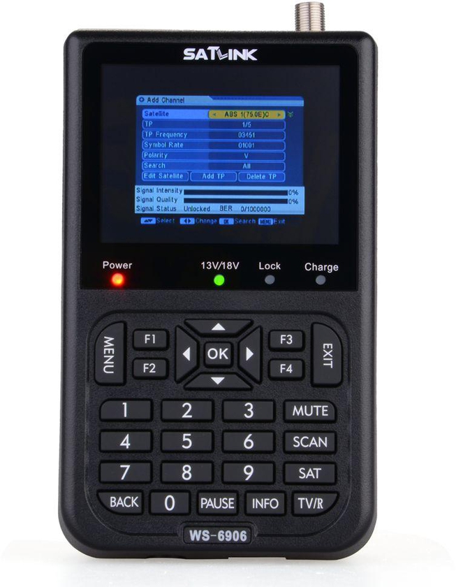 Professional Satlink Digital Satellite Link Finder Signal Meter Model WS-6906