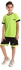 Air Walk Lime Green & Black Round Neck Kids Football Clothing Set