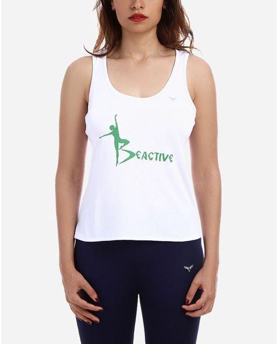 Sprint Activewear توب رياضية - أبيض