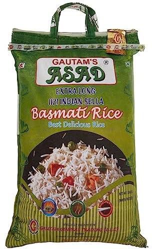 Gautam's Asad Extra Long 1121 Indian Sella Basmati Rice, 10 Kg
