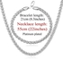 Trendy Round Chain Necklace Bracelet Jewelry Set