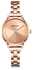 Women's Water Resistant Analog Watch 9019 - 30 mm - Rose Gold