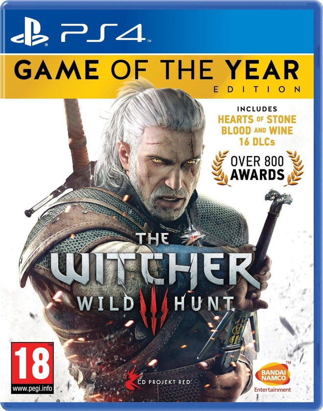 Bandai The Witcher 3 Wild Hunt Game of the Year Edition for PlayStation 4