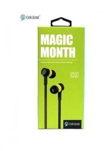 D2 - Magic Month Stereo Earphone With Mic - Green