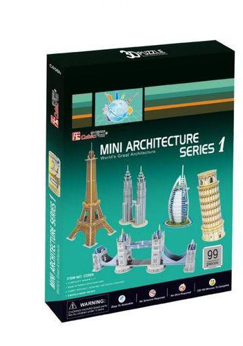 CubicFun Mini Architecture Series 1 Puzzle - 99 Pcs