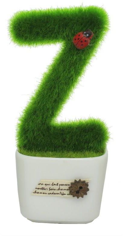 itoshi Home Decorative Customized Alphabet - Z Hedge In The Pot