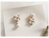 925 Sterling Silver Love Pearl And Rhinestone Asymmetrical Earrings