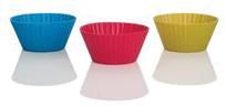 Trudeau 370996038 Set of 6 large Muffin cups 7 cm silicone 3 clrs