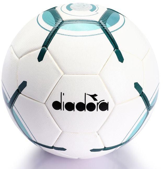 Diadora Soccer Ball Size 5 - White/Turqiuose
