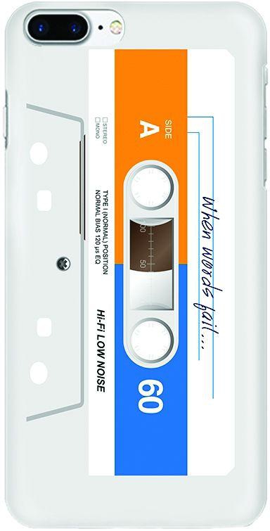 Stylizedd Apple iPhone 7 Plus Slim Snap case cover Matte Finish - When words fail… White tape)