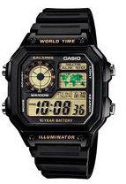 Casio AE-1200WH-1BVDF Resin Watch - Black