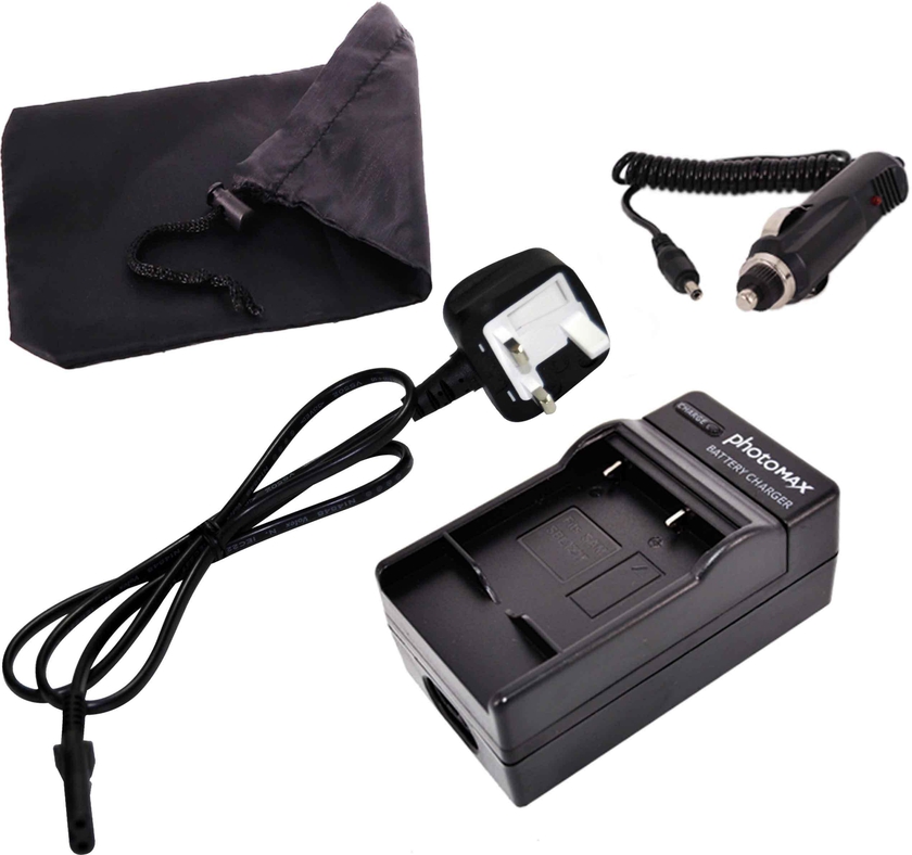 PhotoMax Camera Battery Charger With UK Cable for Samsung SLB-1237 and SB-L1237