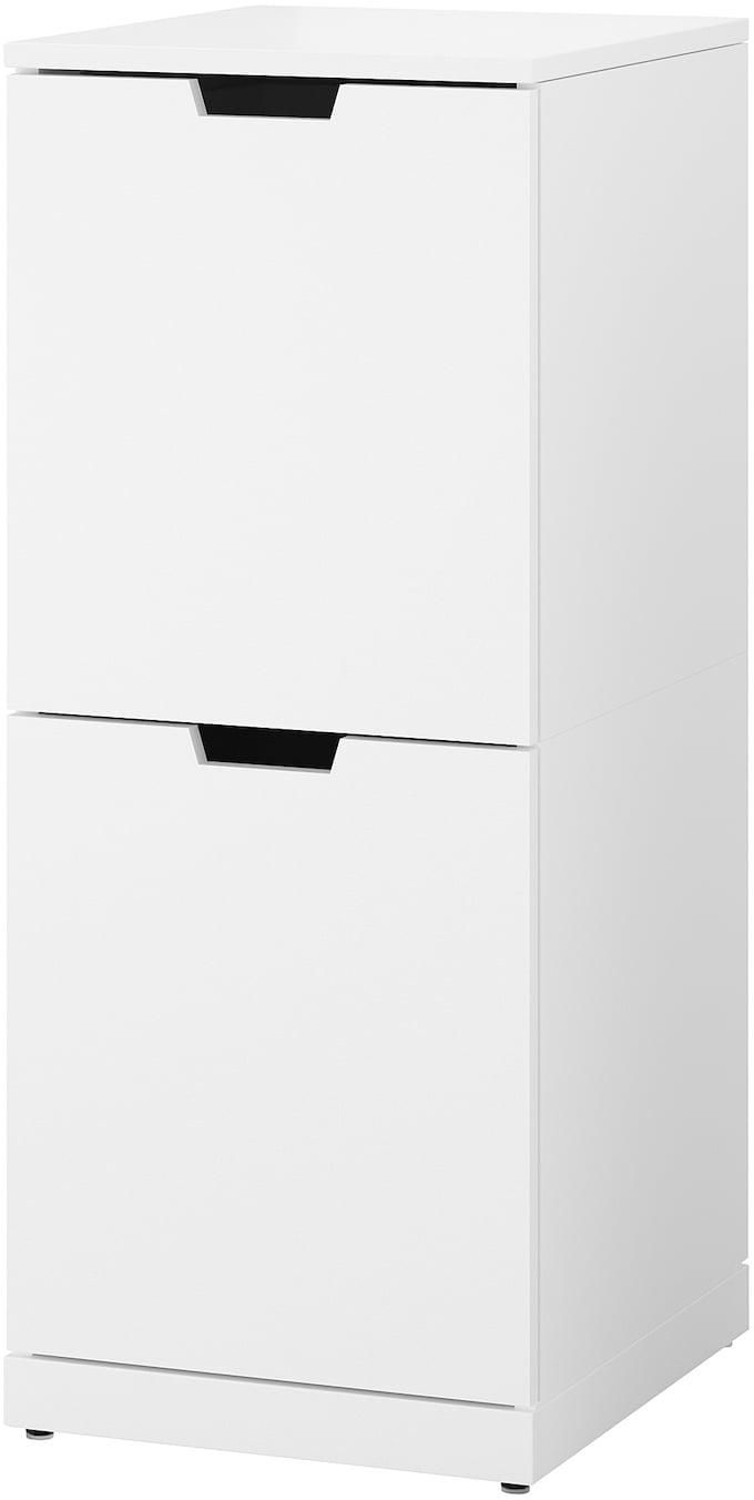 NORDLI Chest of 2 drawers - white 40x99 cm