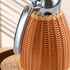 دانوب هوم ترمس عازل للحرارة من الستانلس ستيل بتصميم راتان وبينك وزجاج برتقالي وبيج 1.5 لتر طول 18 × عرض 17.5 × ارتفاع 28 سم