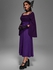 Plus Size Medieval Renaissance Ruched Two Tone Mesh Sleeves A Line Midi Belt Dress - 2x | Us 18-20