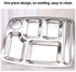Stainless Steel Segmented Tray Silver 36x2x27cm