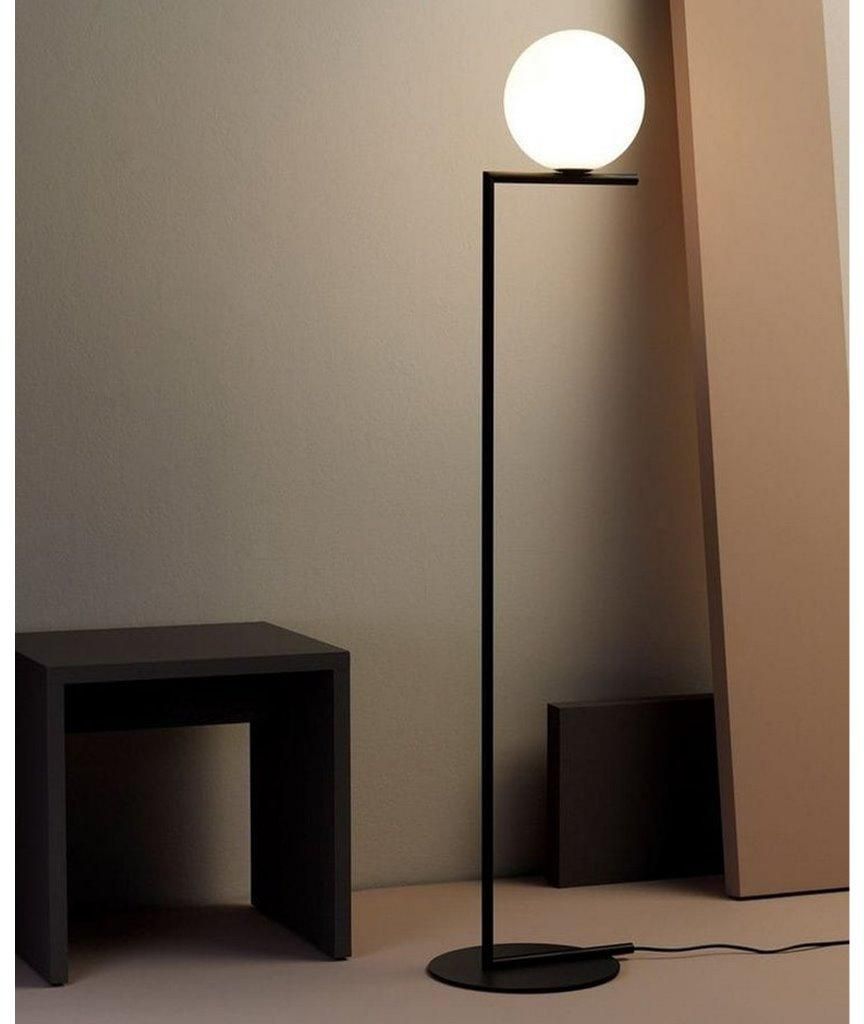 Metal Floor Lamp Black - 150x30 cm
