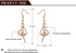 ROXI 18K Rose Gold Plated Austrian Crystal Earrings Model 2020293220