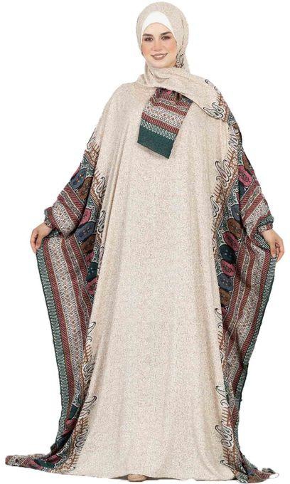 Asdal Prayer For Women Viscose Cotton-1090-beige