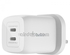Belkin Boost Charge Pro Dual USB-C GaN Wall Charger With PPS 65W-White