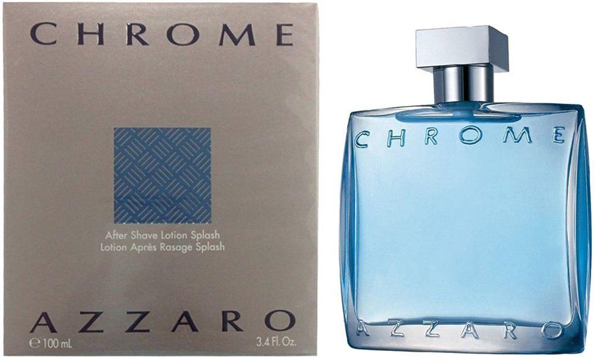 Azzaro Chrome After Shave Lotion for Men, 100 ml
