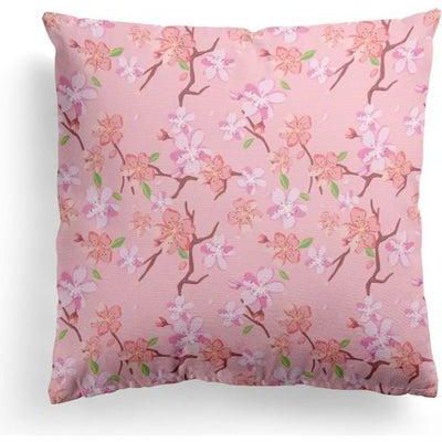 Printed Cushion Cover Pink/Green/White