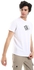 Ted Marchel Short Sleeves Round Collar Printed T-Shirt - White